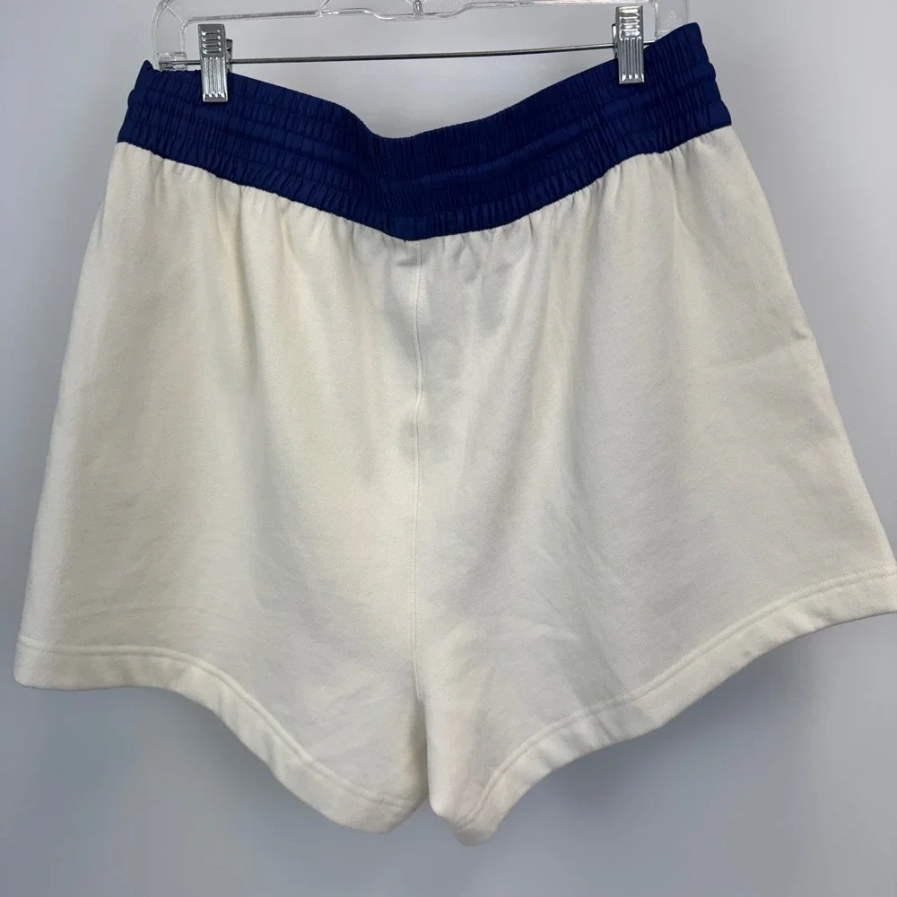 Polo Ralph Lauren Mens White Navy Blue American Flag Sweat Shorts L NWT